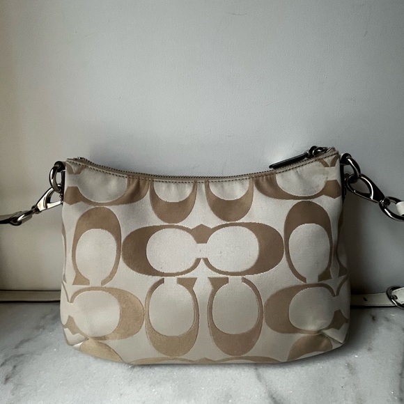 Coach Kristin Signature Shoulder Hand Bag in Cream - Picture 11 of 15